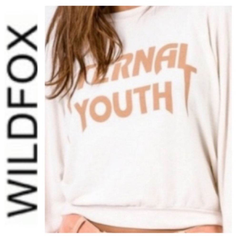 NEW!  Wildfox Eternal Youth baggy beach jumper Sweatshirt